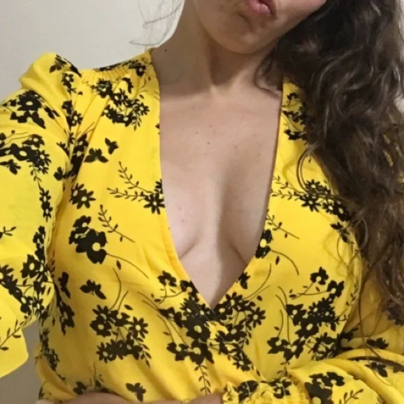 Yellow Floral Michael Kors Midi Dress - Picture 7 of 7